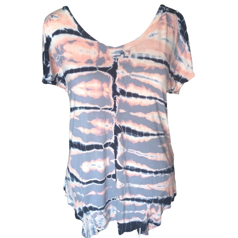 Young Fabulous and Broke Tie Dye Jersey Tee Size XS Pink Blue
